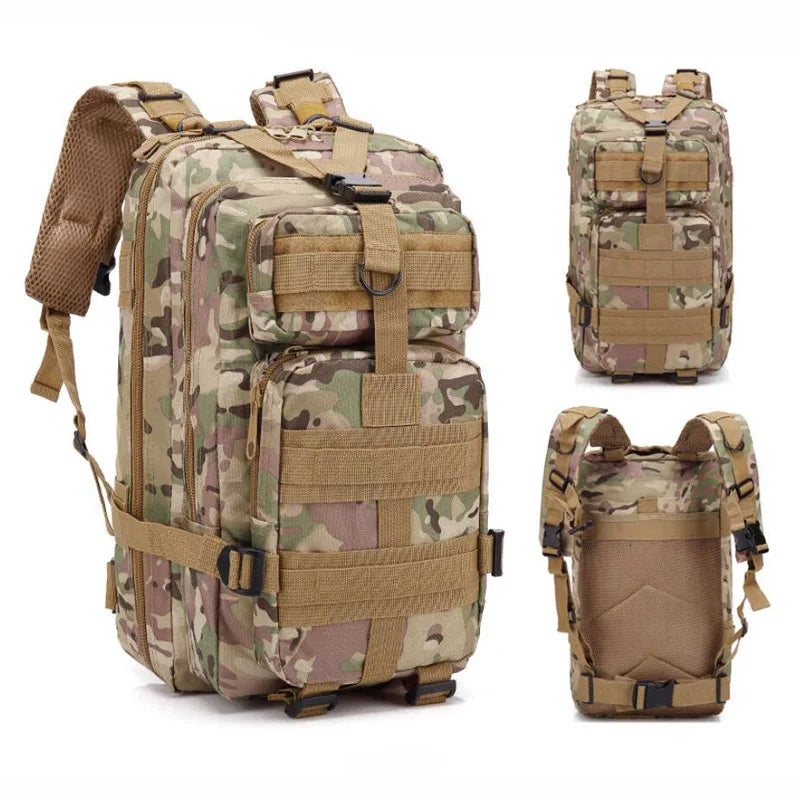 Mochila táctica 3P de 20-25 litros, nailon 1000D, para actividades al aire libre, senderismo, camping, viajes, pesca, caza, con sistema Molle. Mochilas deportivas.