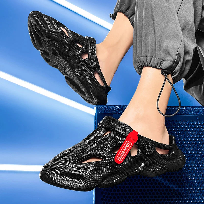 Pantuflas de verano para hombre, cómodas sandalias de plataforma para exteriores 2023, chanclas de playa, sandalias para hombre para interiores, calzado para el baño.
