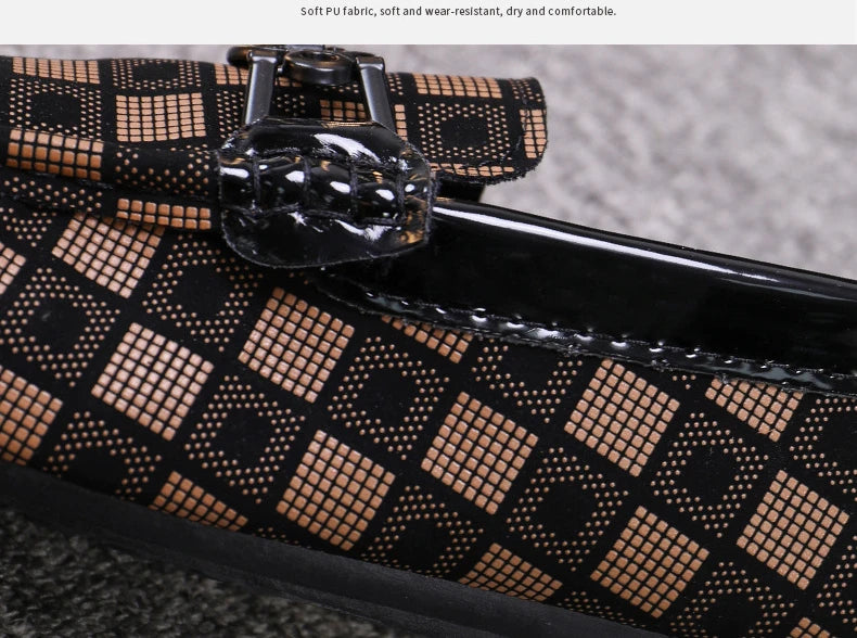 Mocasines nuevos para hombre, zapatos casuales transpirables, cómodos, de cuero a cuadros, zapatos casuales para hombre, sin cordones, concisos, de calidad, zapatillas deportivas para hombre.
