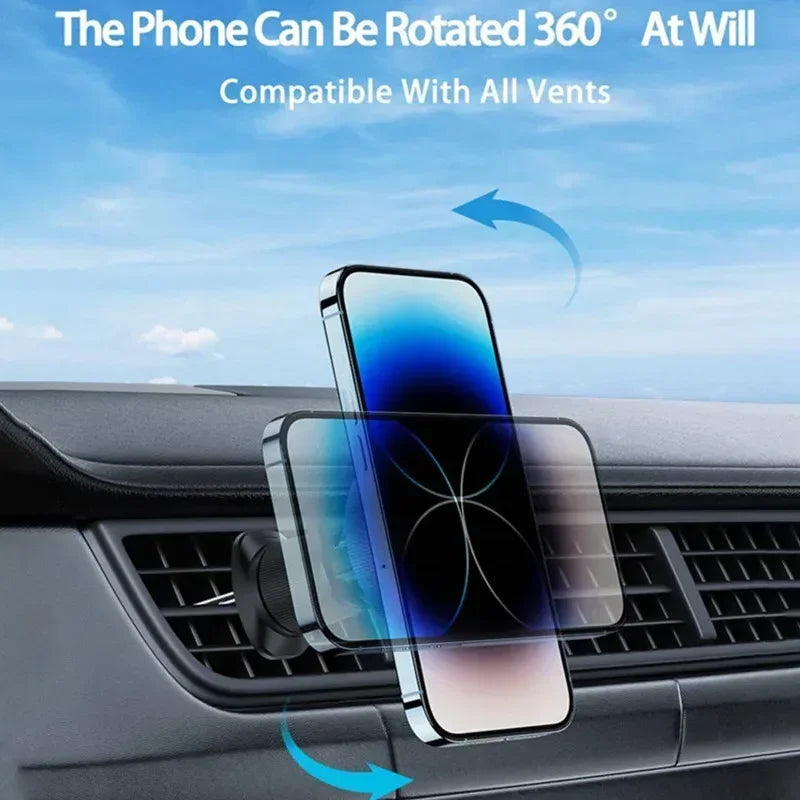 Soporte magnético para cargador inalámbrico de coche, soporte magnético para teléfono de coche, estación de carga rápida para iPhone 15, 14, 13, 12, 11 Pro Max