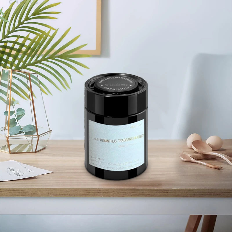 Perfume sólido en bálsamo para coche con aromaterapia, con fragmentos de la nueva fragancia de larga duración.