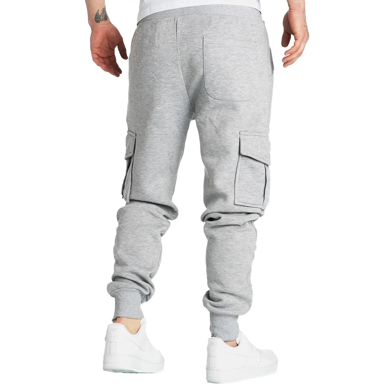 Pantalones deportivos cargo casuales para hombre, primavera/otoño, tallas S-2XL, con cordón ajustable en la cintura, estilo jogger, para senderismo, tácticos, con bolsillos.