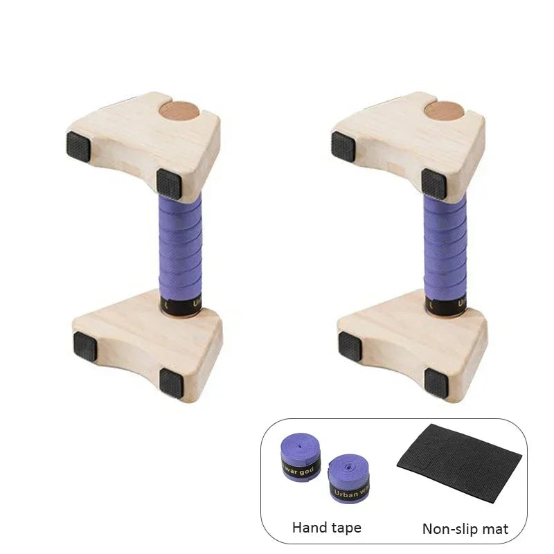 1 par de soportes de madera para barras de flexiones, barra de flexiones para gimnasio, tabla de ejercicios de fitness, entrenamiento de culturismo, barra paralela para parada de manos
