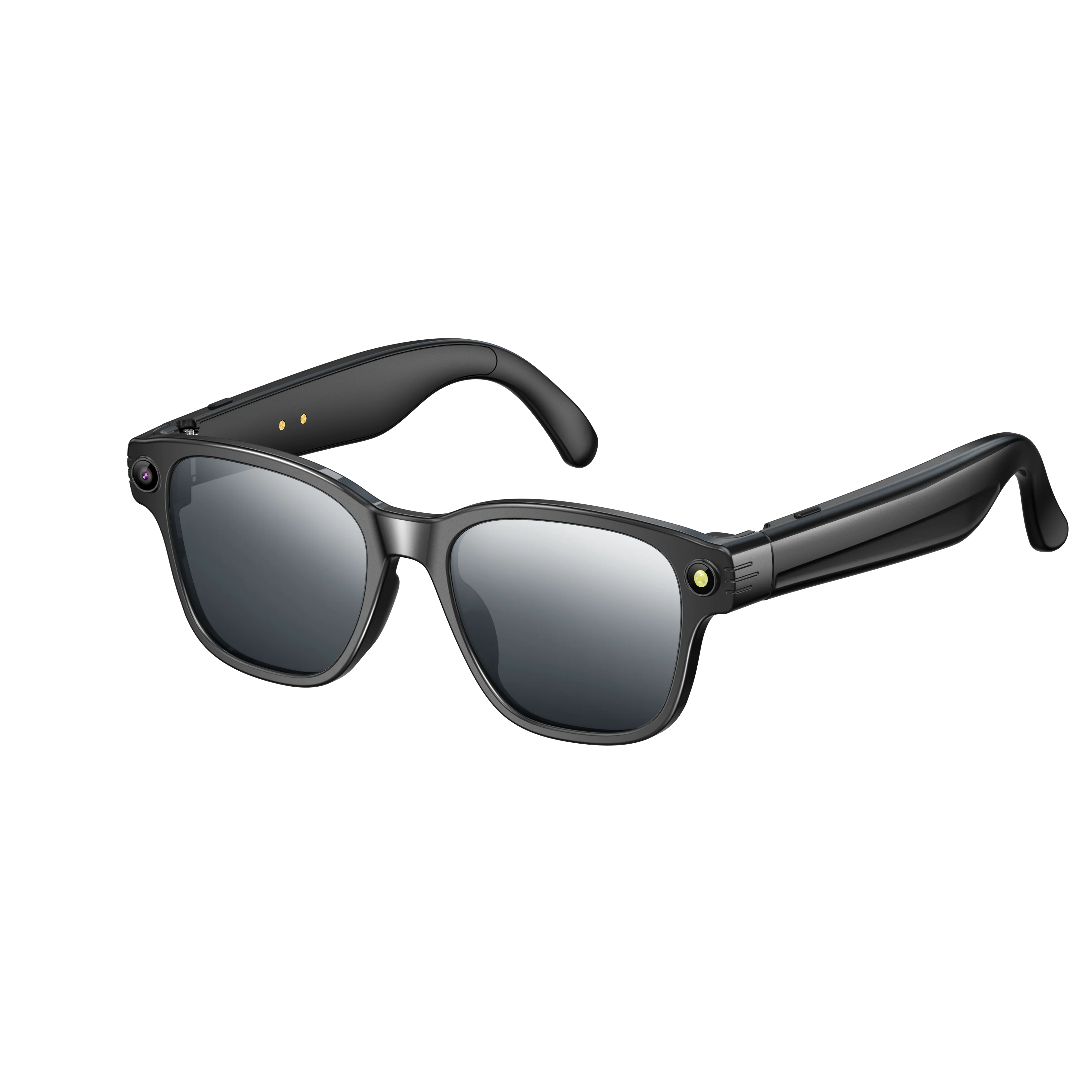 Gafas inteligentes con cámara HD de 8 MP, vídeo HD antivibración de 1200p, asistente de voz inteligente con IA, traducción en tiempo real y reconocimiento de objetos.