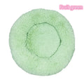 Cama para gatos de pelo largo ultrasuave, de felpa lavable, cama relajante tipo donut, cómoda y funcional.