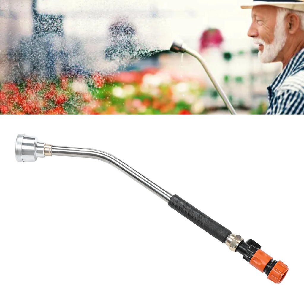 Accesorio de jardín: Lanza de riego para manguera de jardín, boquilla larga para manguera, rociador para plantas y césped, boquilla rociadora para manguera de jardín.