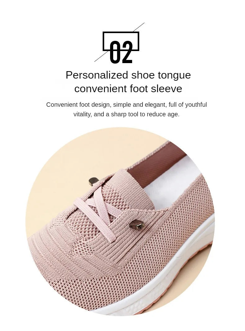 Zapatillas deportivas casuales para mujer 2025, transpirables, de malla, con suela gruesa. Precio asequible. Envío gratuito