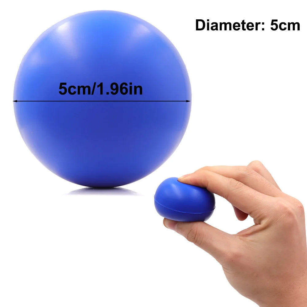 Pelota fortalecedora de agarre para rehabilitación y entrenamiento de fuerza de la mano, pelota de masaje de espuma antiestrés para la recuperación muscular en adultos.