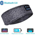 Antifaz para dormir con auriculares Bluetooth, diadema fina, suave y elástica, cómodos auriculares inalámbricos para escuchar música, antifaz para dormir de lado.