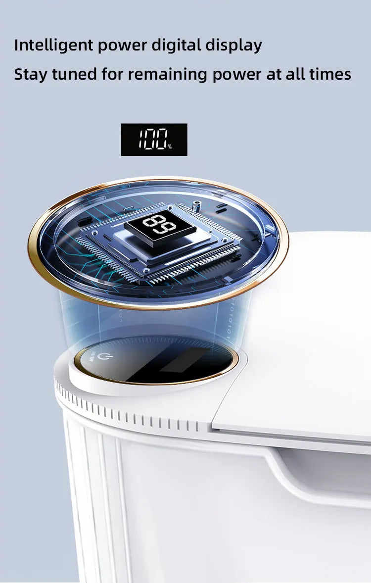 Cubo de basura inteligente con sensor de 20 litros, pantalla, recargable mediante USB tipo C, automático, para baño, cocina, inodoro y hogar inteligente.