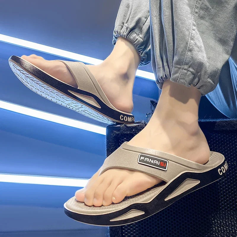 Chanclas de verano para hombre, sandalias deportivas de playa, calzado informal para hombre, estilo casual, moderno y cómodo para estar en casa.