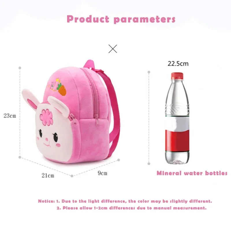 Mochilas escolares infantiles de moda con estampado de dibujos animados en 3D, mochila de felpa para niños y niñas de jardín de infancia, mini mochila para libros.