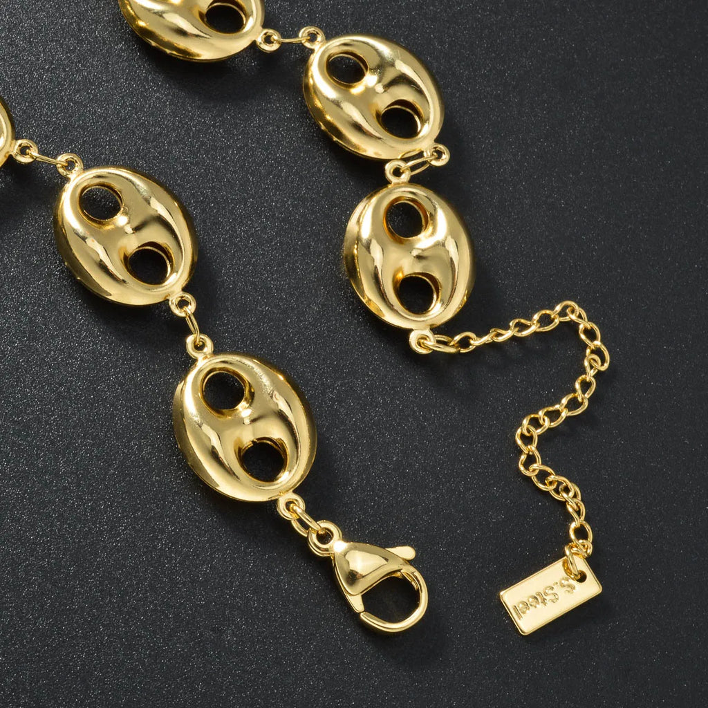 Collar de cadena cubana de 5 mm, joyería de acero inoxidable para hombre, plata, oro, estilo hip hop, unisex, cadenas duraderas, regalo para el día a día.