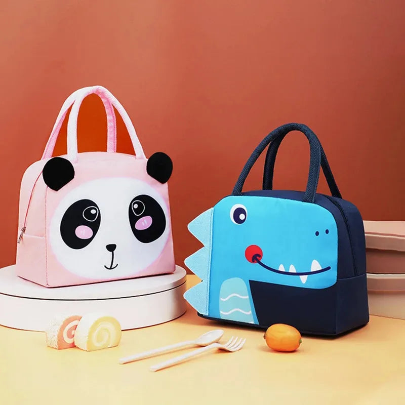 Bolsa Bento 3D tridimensional, linda bolsa Bento de dibujos animados, bolsa para el almuerzo, bolso de mano, bolsa de almacenamiento, bolsa aislante, lonchera de lona, bolsa de hielo