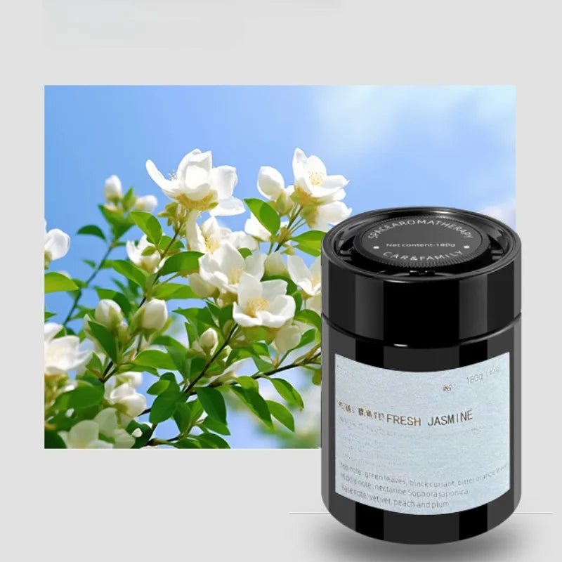 Perfume sólido en bálsamo para coche con aromaterapia, con fragmentos de la nueva fragancia de larga duración.