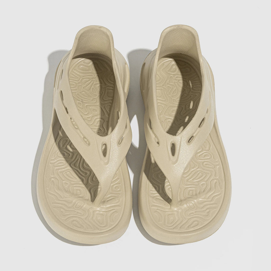 Sandalias deportivas para mujer, chanclas planas de verano, cómodas, informales, sin cordones, con plataforma ligera y diseño hueco.