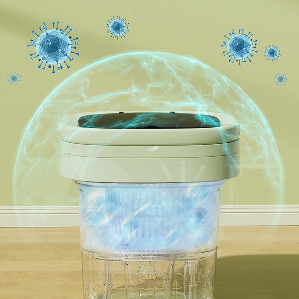 Lavadora portátil plegable de 6L y 11L con centrifugadora para ropa, ropa interior y calcetines, ultrasónica, para viajes y hogar. Mini lavadora de 110V y 220V.