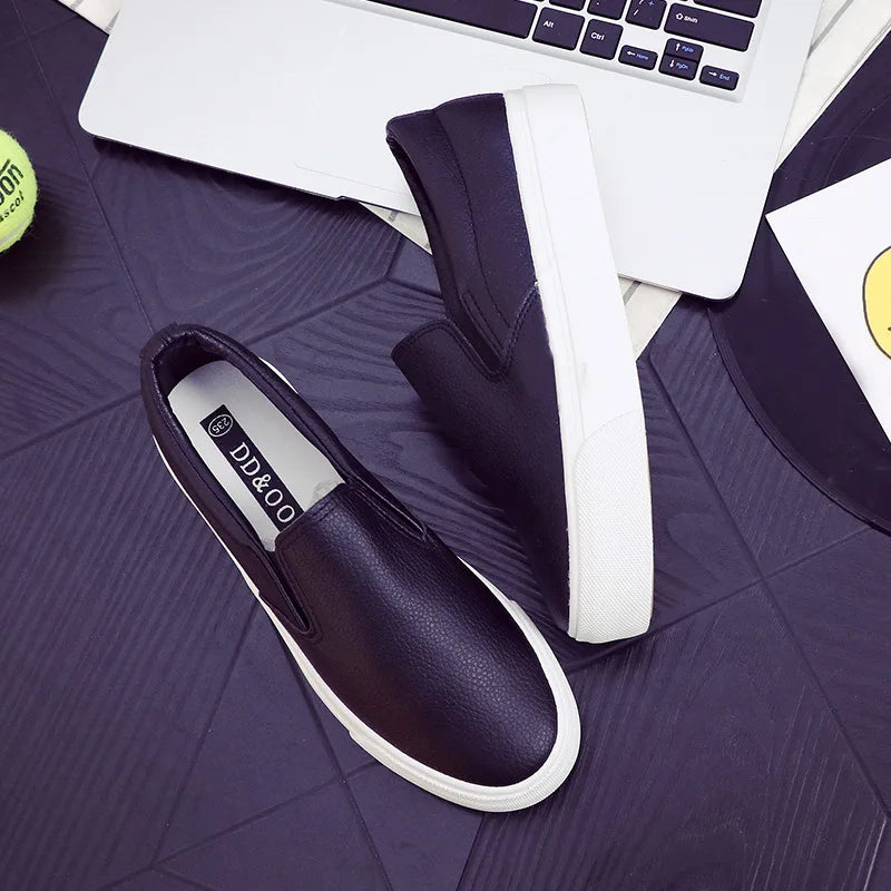 Mocasines de piel Comemore para mujer, tendencia primaveral, zapatos planos casuales, zapatos sin cordones de plataforma vulcanizados, zapatillas deportivas para mujer.