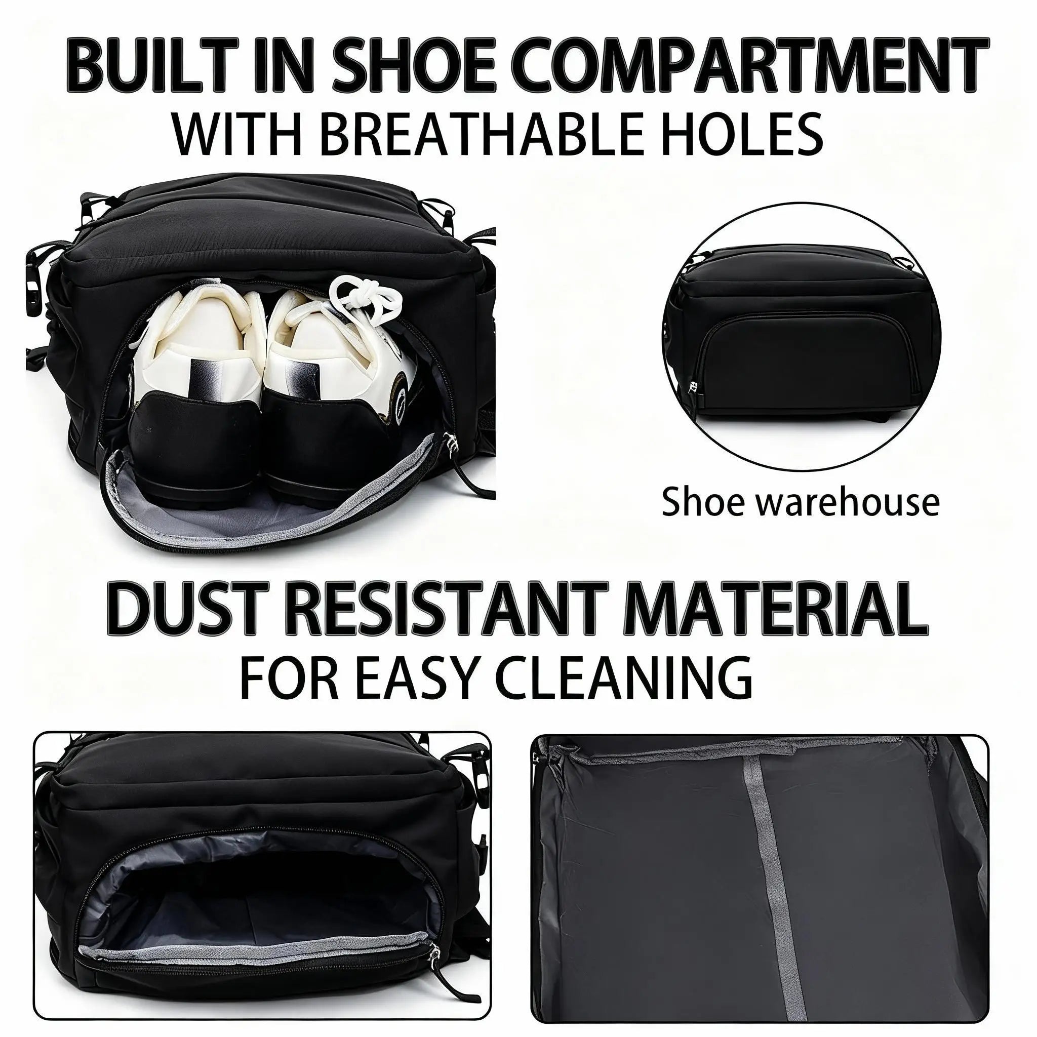 Mochila cómoda para todo el día: elegante, ligera, con múltiples bolsillos y correa ajustable para ir al trabajo o para actividades al aire libre.