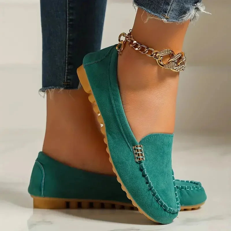 Zapatos planos para mujer, nuevos, casuales, ligeros, tipo mocasín, modernos, versátiles y cómodos, estilo Mary Jane para mujer.