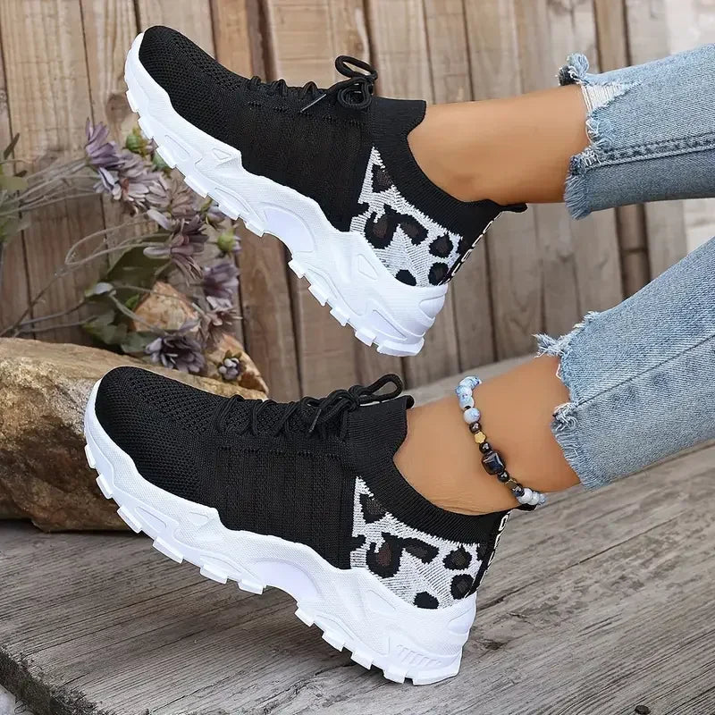 Zapatillas casuales para mujer 2025 Ligeras y transpirables Zapatillas casuales para mujer Zapatillas gruesas para mujer Tenis Feminino Basket Femme
