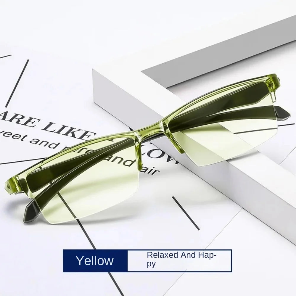 Gafas inteligentes con zoom automático, gafas de lectura con filtro de luz azul para hombre y mujer, gafas ópticas para ordenador.