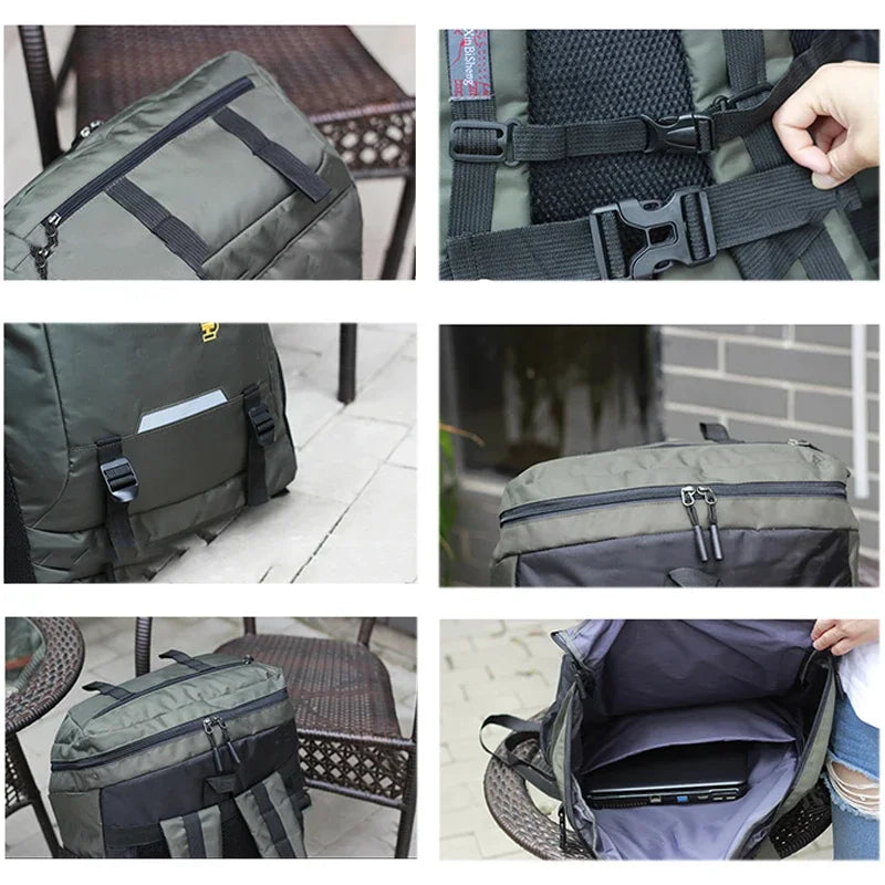 Mochila deportiva para hombre, ideal para escalada, viajes, camping, senderismo y la escuela.