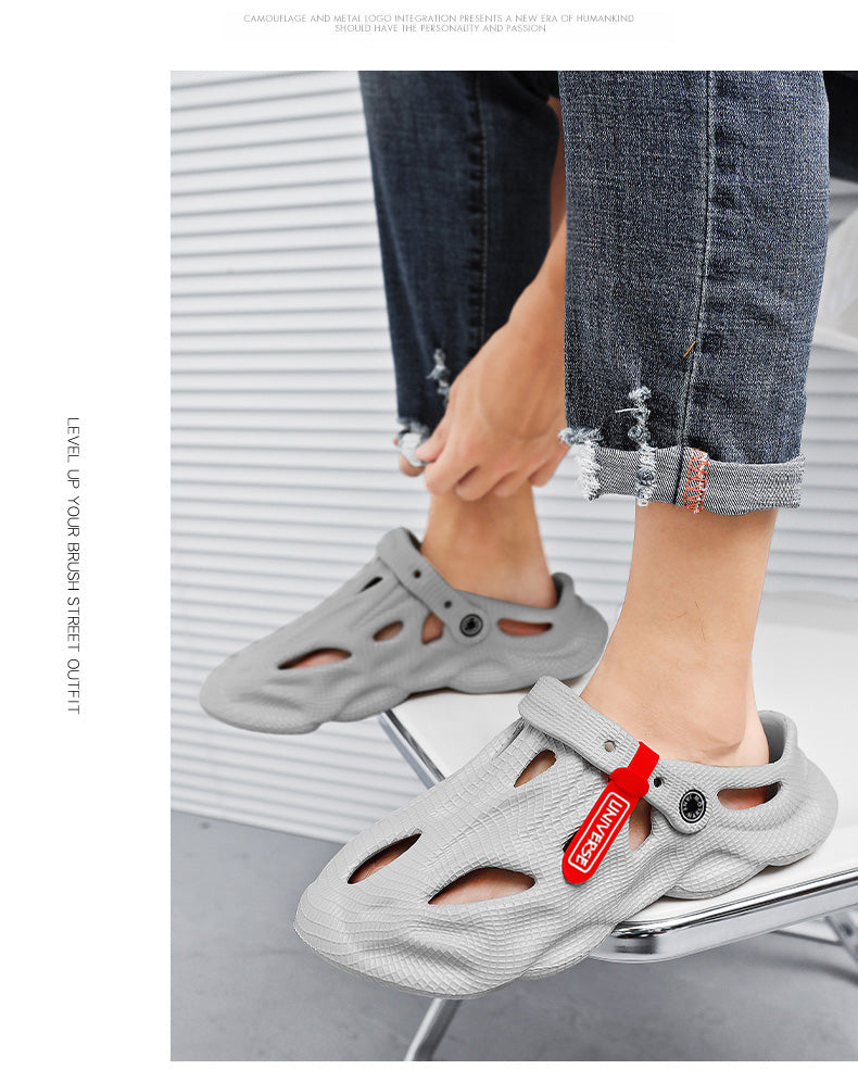 Pantuflas de verano para hombre, cómodas sandalias de plataforma para exteriores 2023, chanclas de playa, sandalias para hombre para interiores, calzado para el baño.