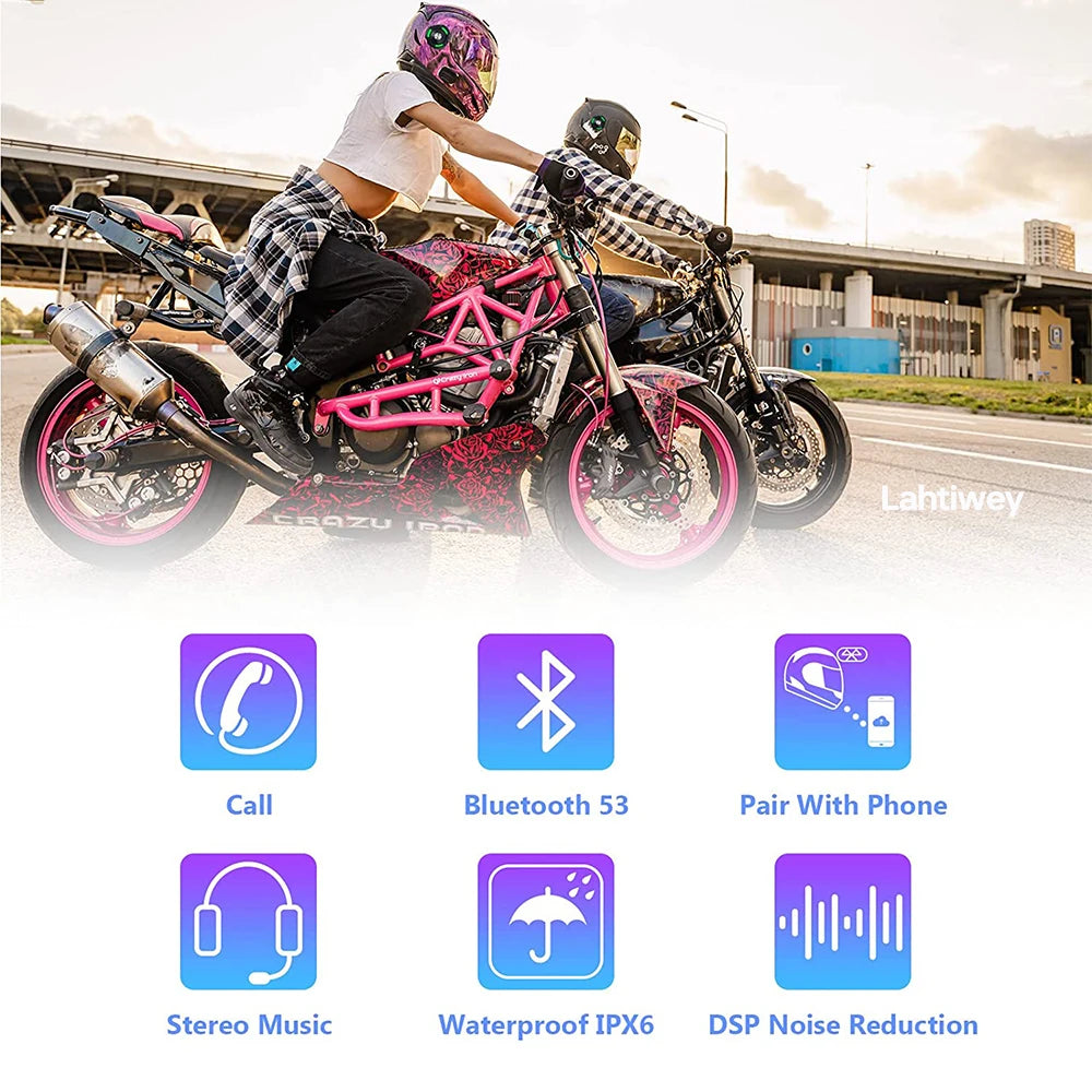 Auriculares Bluetooth para Motocicletas ( Conducción Ósea )