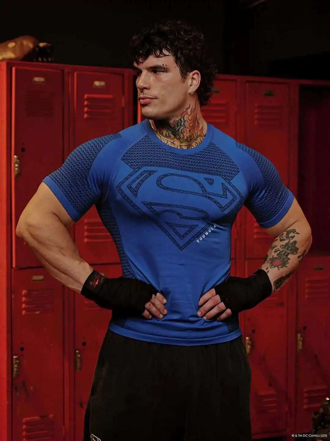 Camiseta deportiva de secado rápido y alta elasticidad para hombre