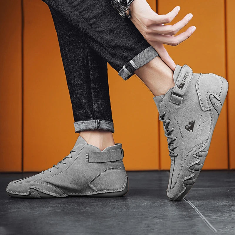 Zapatillas casuales para hombre 2023, nuevos botines con cordones, zapatos de moda para hombre, mocasines de alta calidad, zapatos casuales de lujo para hombre.
