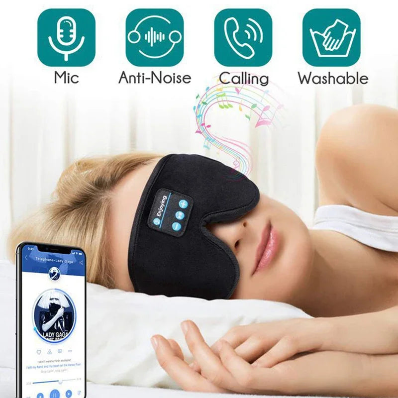 Auriculares para dormir Antifaz para dormir con forma de copa contorneada 3D