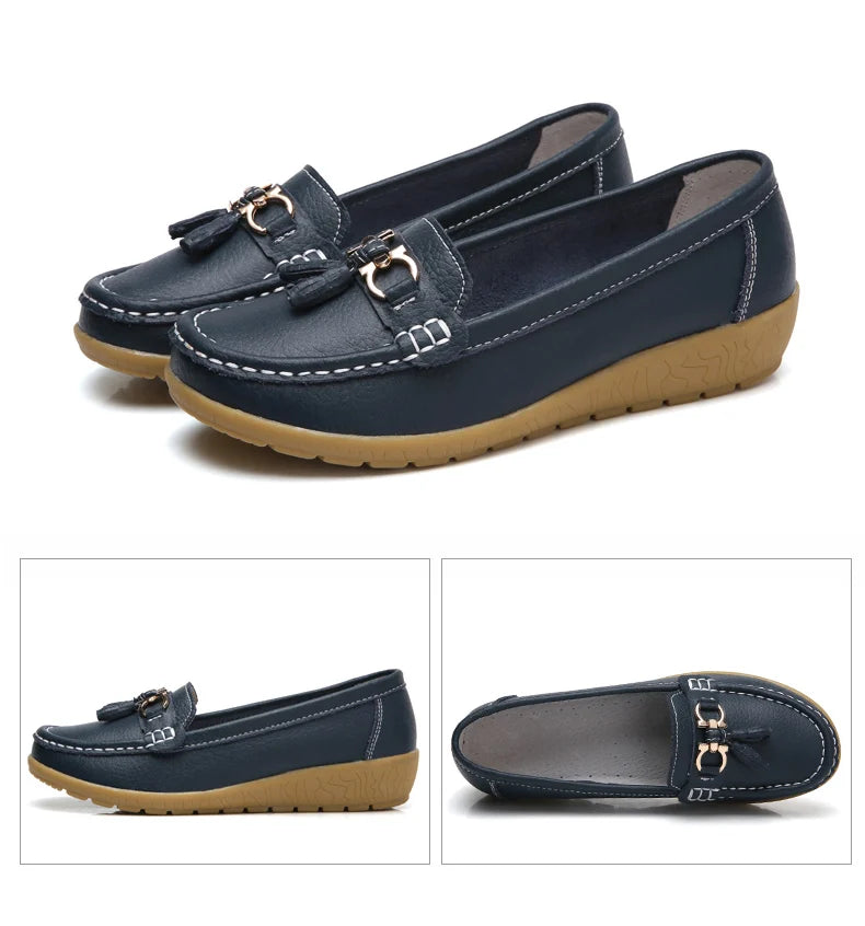 Zapatos de mujer sin cordones, mocasines para bailarinas, zapatillas casuales para mujer, zapatos planos para mujer, zapatos casuale