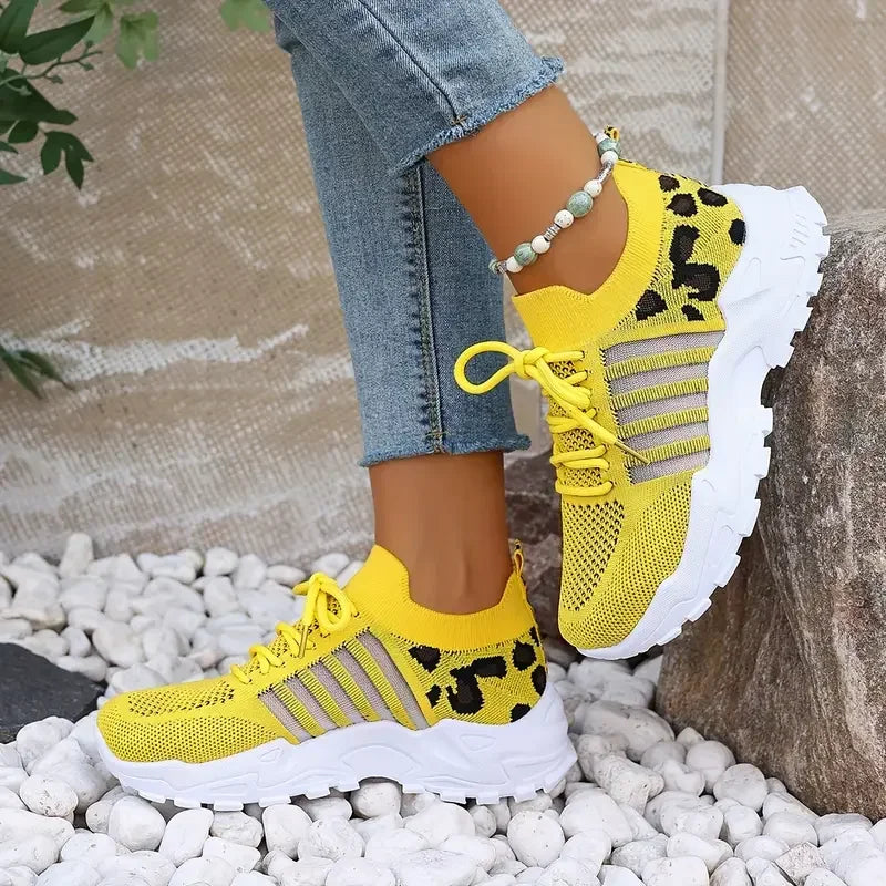Zapatillas casuales para mujer 2025 Ligeras y transpirables Zapatillas casuales para mujer Zapatillas gruesas para mujer Tenis Feminino Basket Femme