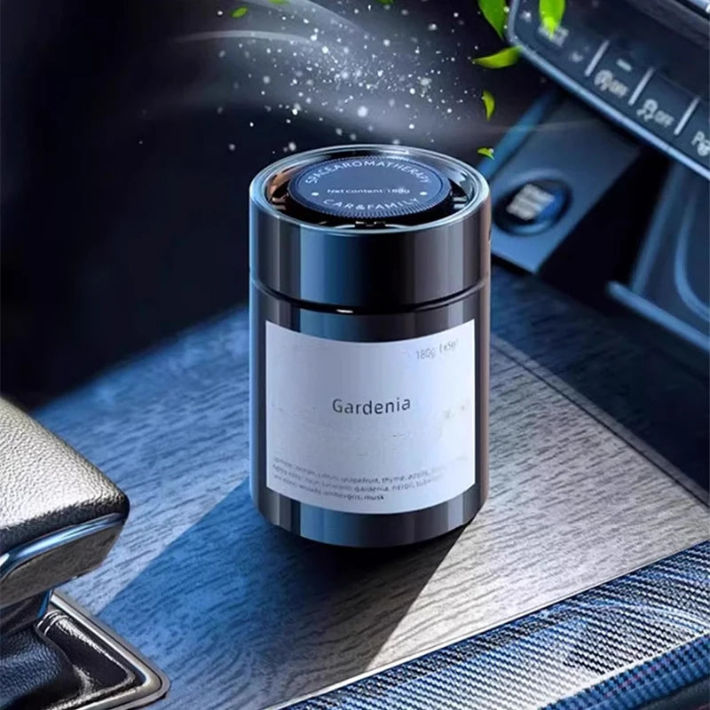 Perfume sólido en bálsamo para coche con aromaterapia, con fragmentos de la nueva fragancia de larga duración.