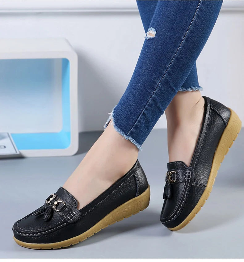 Zapatos de mujer sin cordones, mocasines para bailarinas, zapatillas casuales para mujer, zapatos planos para mujer, zapatos casuale