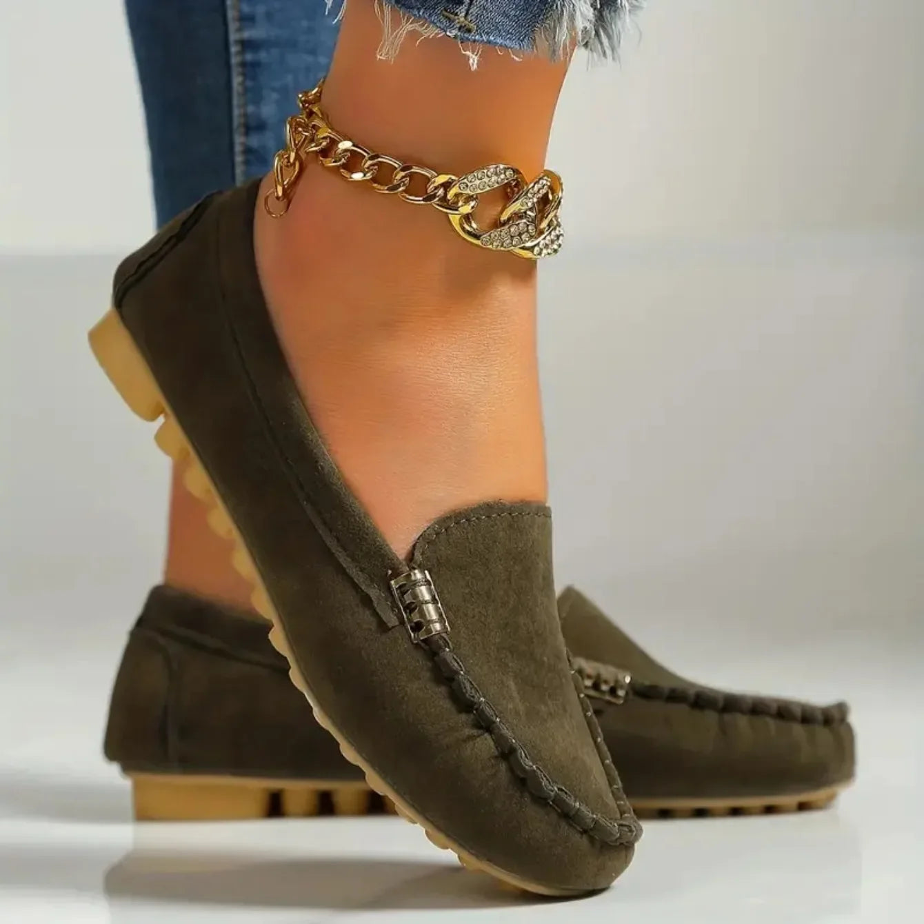 Zapatos planos para mujer, nuevos, casuales, ligeros, tipo mocasín, modernos, versátiles y cómodos, estilo Mary Jane para mujer.