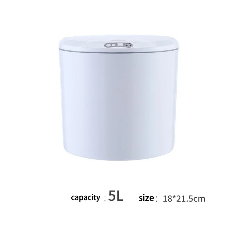 Cubo de basura inteligente de 3/5 L para coche, con tapa automática con sensor, eléctrico y con cubierta. Ideal para organizar el hogar, la cocina y la sala de estar.
