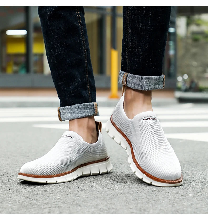 Zapatillas deportivas para hombre, mocasines ligeros de verano, transpirables, de malla, para hombre, calzado casual.