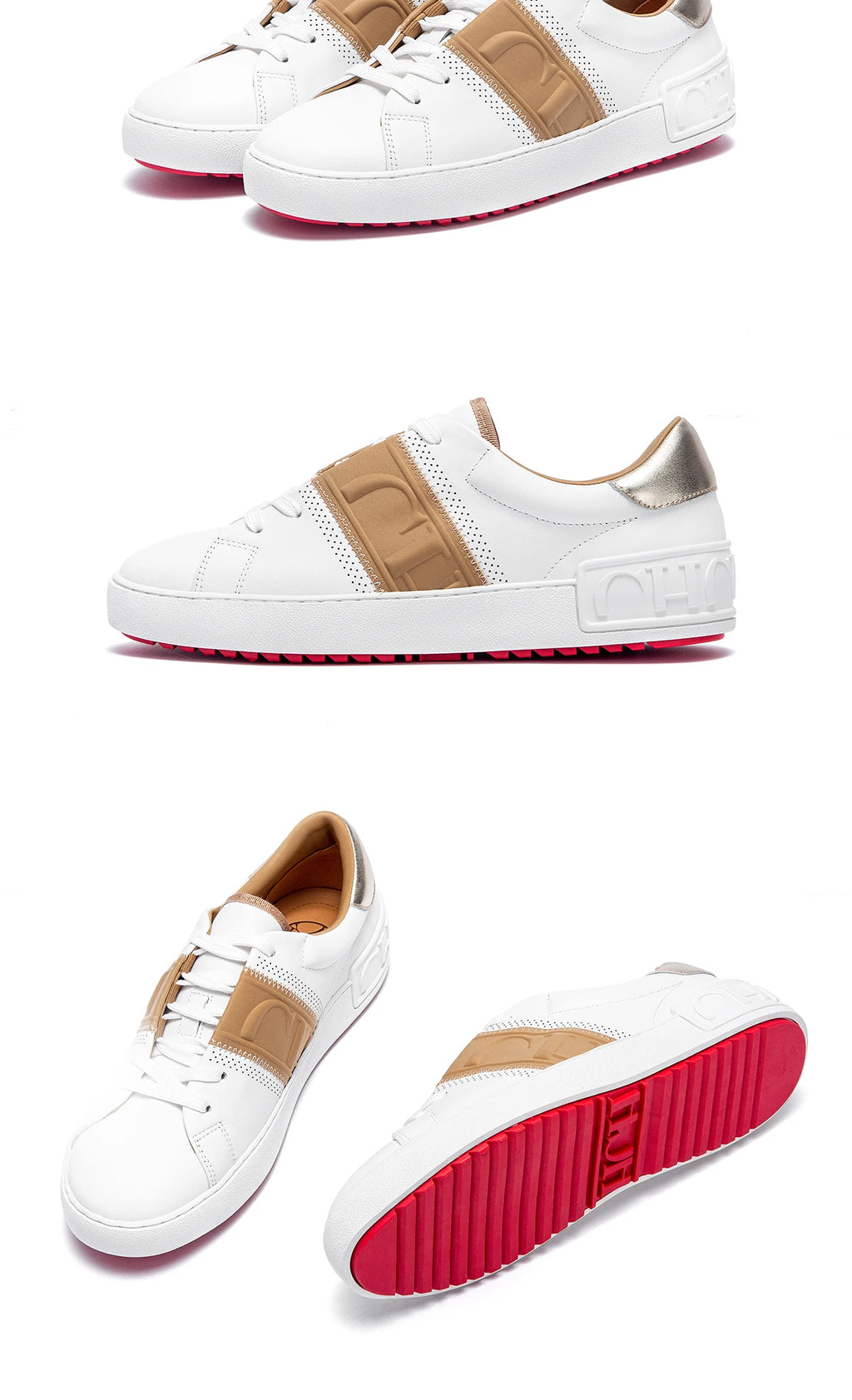 Zapatos casuales para mujer, blancos, con suela plana, tecnología de equilibrio, plantilla de presión, zapatillas cómodas, marca de lujo, novedad 2025
