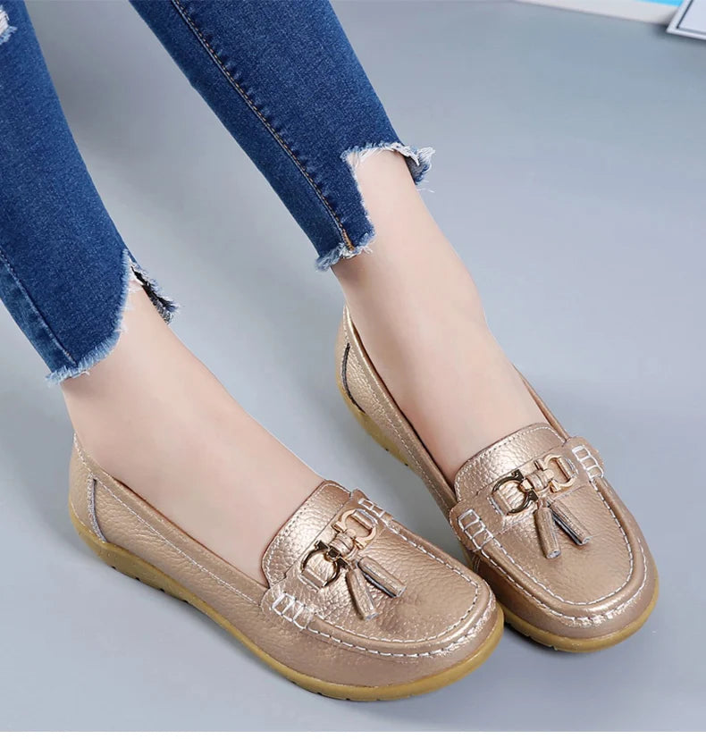 Zapatos de mujer sin cordones, mocasines para bailarinas, zapatillas casuales para mujer, zapatos planos para mujer, zapatos casuale
