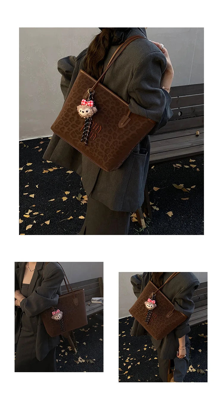 Bolso de mano nuevo para mujer 2025, bolso de hombro de gran capacidad, bolso tote, bolso para ir al trabajo, bolso de mano bajo el brazo, moderno