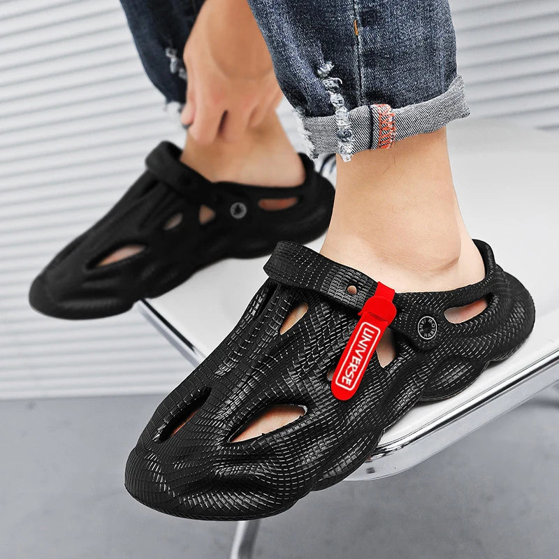 Pantuflas de verano para hombre, cómodas sandalias de plataforma para exteriores 2023, chanclas de playa, sandalias para hombre para interiores, calzado para el baño.
