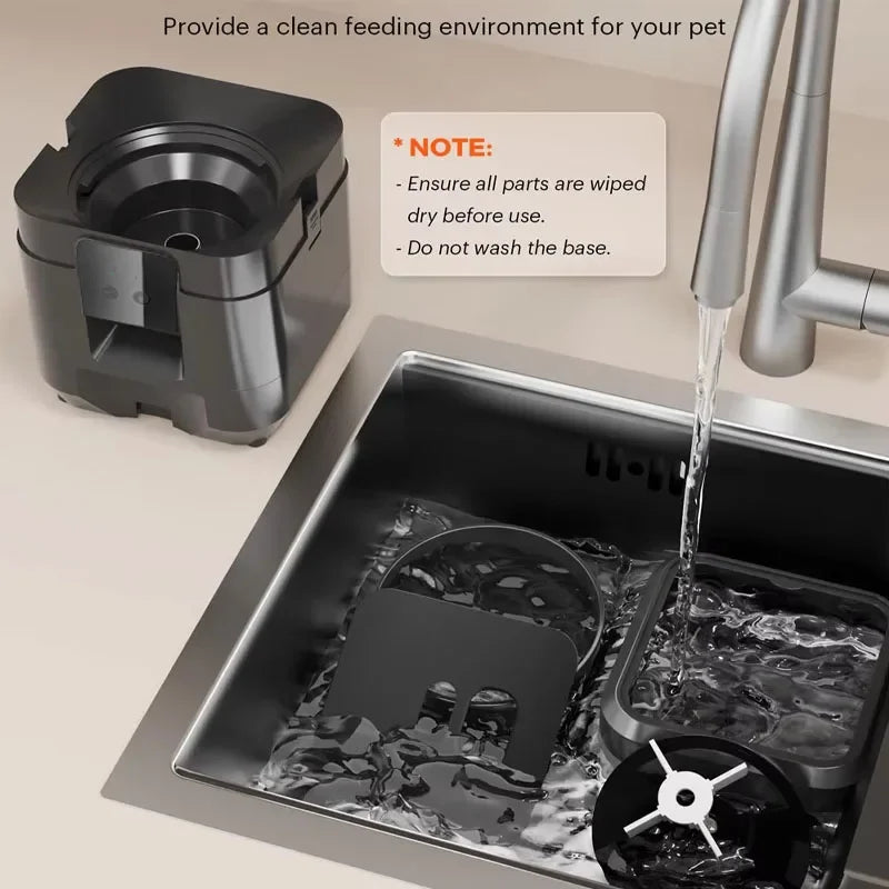 Comedero automático para mascotas de 2 litros, dispensador inteligente de comida para gatos y perros con Wi-Fi, controlable por aplicación, alimentación lenta y cuantitativa para mascotas. Accesorios para gatos.
