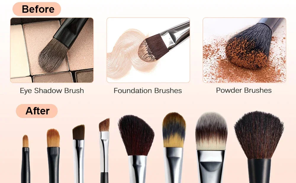 Limpiador eléctrico de brochas de maquillaje, herramienta recargable para limpiar brochas de maquillaje, soporte automático para limpiar brochas de maquillaje.
