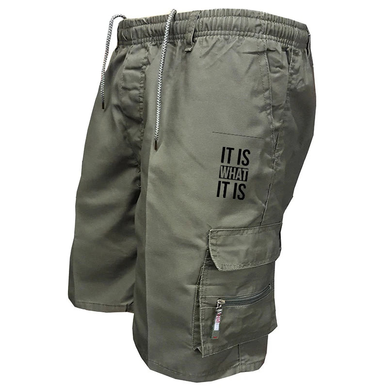 Pantalones cortos tácticos de camuflaje para hombre, de verano, con bolsillos cargo, estilo militar, informales, para senderismo, pesca y viajes.