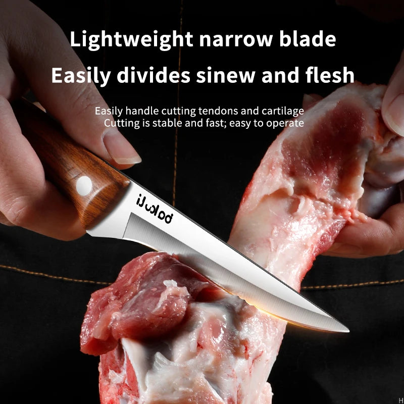 Nuevo cuchillo deshuesador profesional, cuchillo de chef con hoja ultra afilada de acero inoxidable de alto contenido de carbono para herramientas especiales de cocina de carnicero.