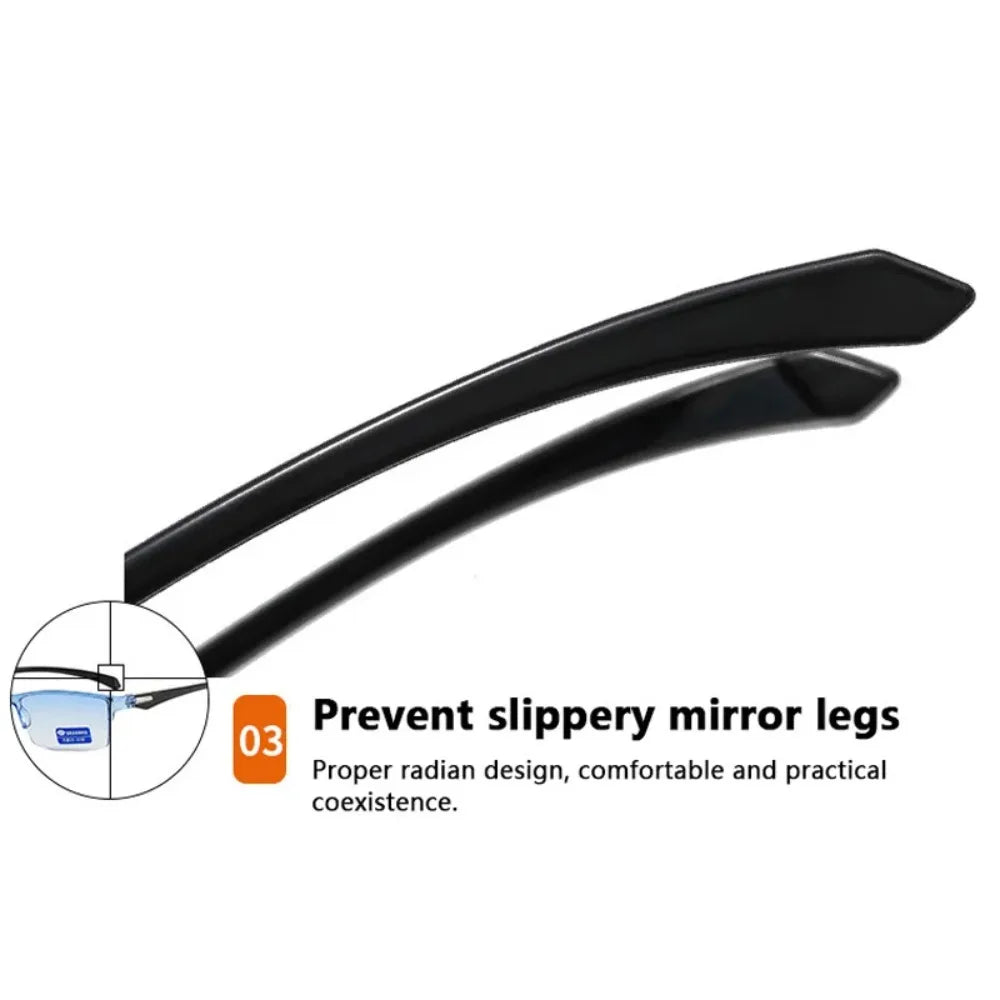 Gafas inteligentes con zoom automático, gafas de lectura con filtro de luz azul para hombre y mujer, gafas ópticas para ordenador.