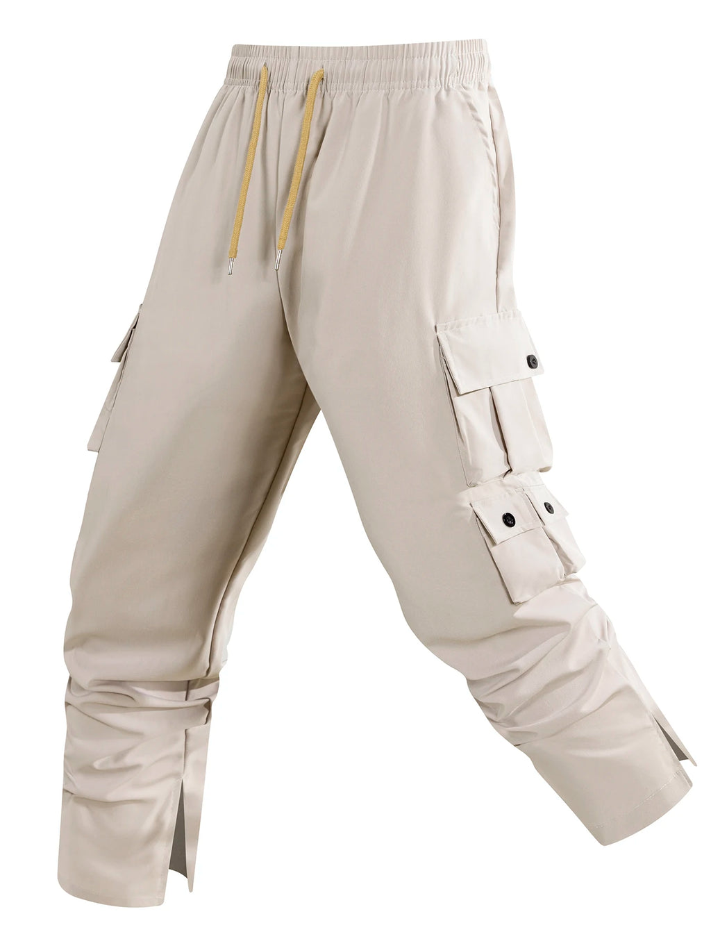Pantalones cargo casuales para hombre, pantalones tácticos largos con múltiples bolsillos, pantalones casuales holgados para hombre, pantalones deportivos para exteriores, pantalones rectos para hombre.