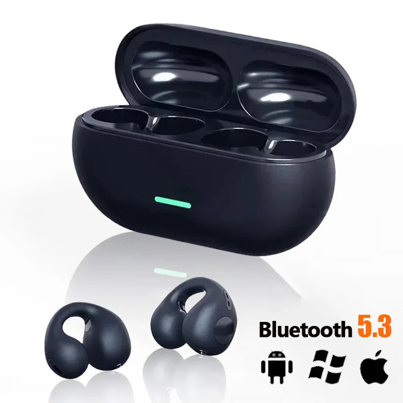 Auriculares de Conducción Ósea BMAD con Pantalla de Carga